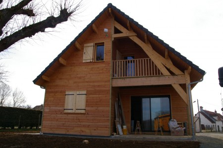 Maison 2011 Menuiseries Bois et Bois/alu bardage Douglas